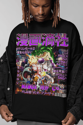 “Goku vs Frieza Heatwave Tee – DBZ Namek Saga Drop” - Manga Drip Co.